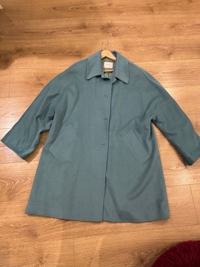 Abrigo CRISTAL mujer verde azulado