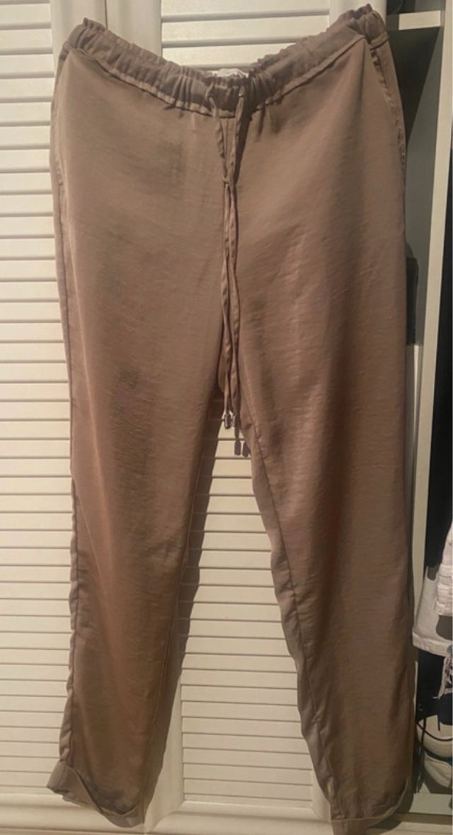 Pantalón Sfera Raso Marrón Talla S