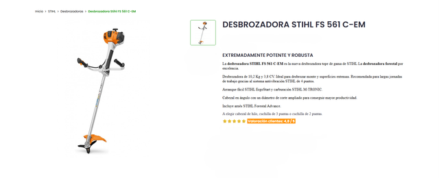 Desbrozadora STIHL FS 561 C-EM