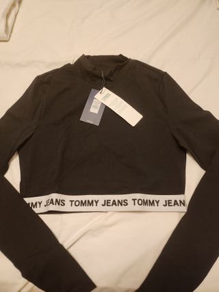 Blusa Tommy Jeans Negra Talla M