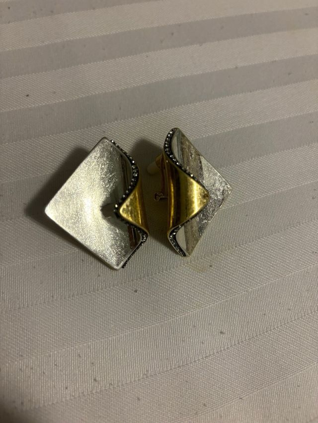 Pendientes Zara dorados y plateados