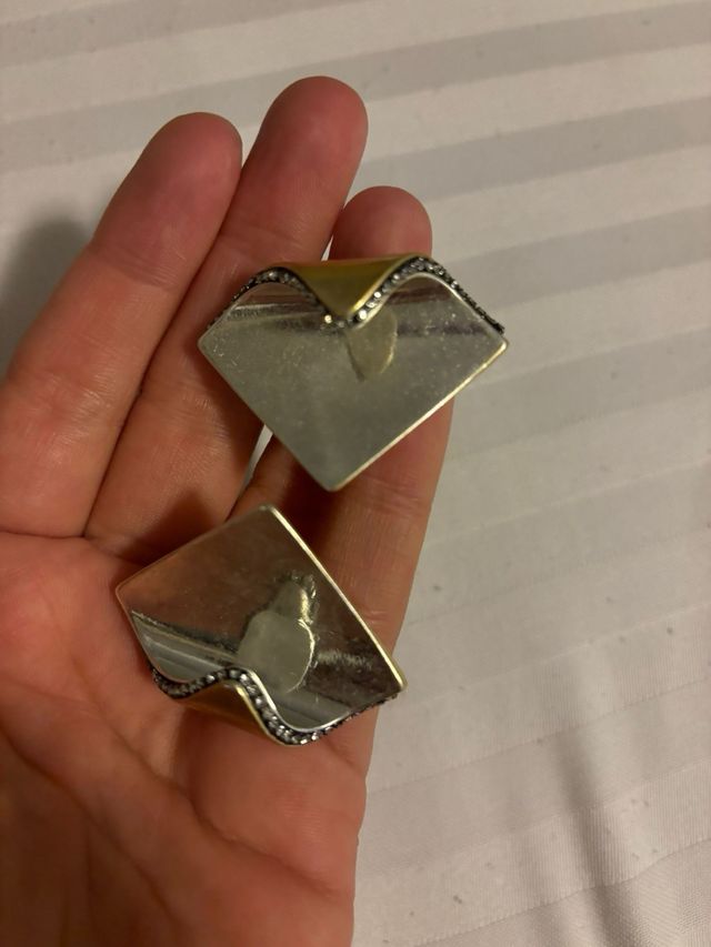 Pendientes Zara dorados y plateados