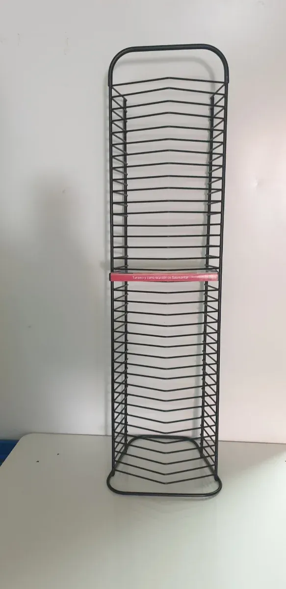 Estantería Metálica Negra para DVDs