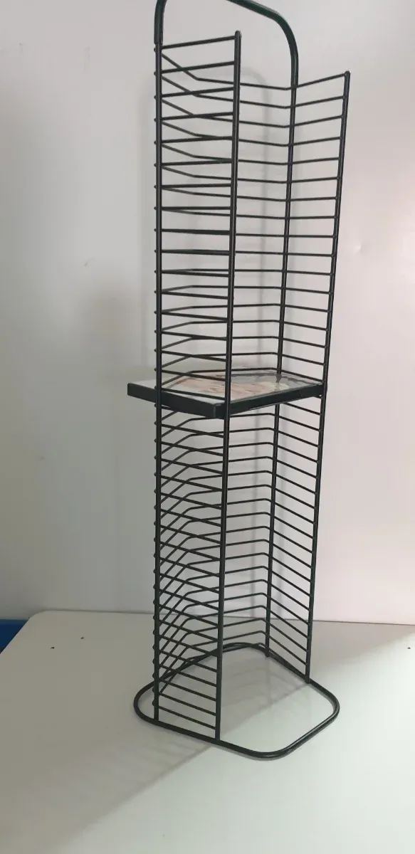 Estantería Metálica Negra para DVDs