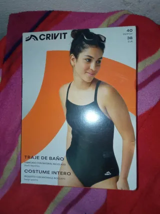 Costume da bagno nero Crivit Taglia 38