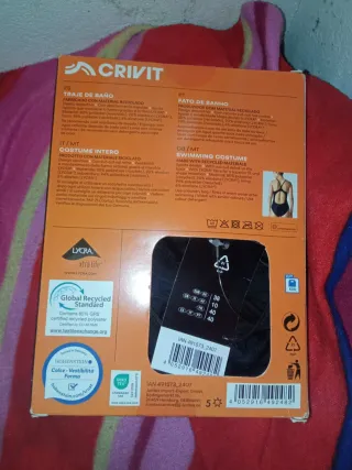 Costume da bagno nero Crivit Taglia 38