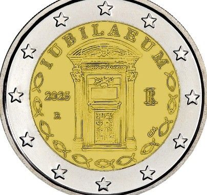 MONEDA DE 2€ CONMEMORATIVA 🇮🇹 2025 JUBILEO 2'85€