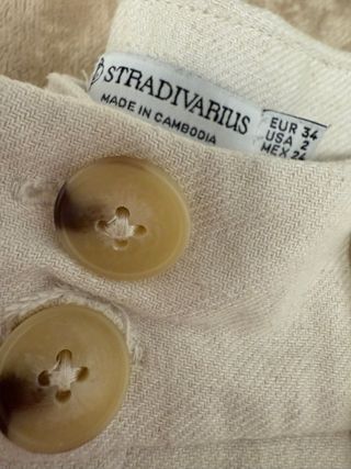 Pantalón de lino beige sin estrenar