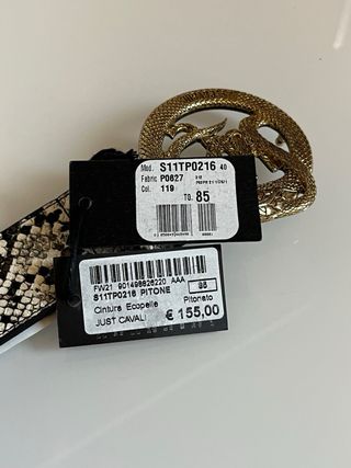 Cintura Just Cavalli Serpente Made in Italy