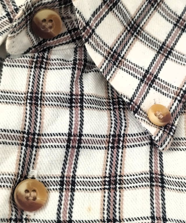 Camisa de manga larga a cuadros hombre Talla L