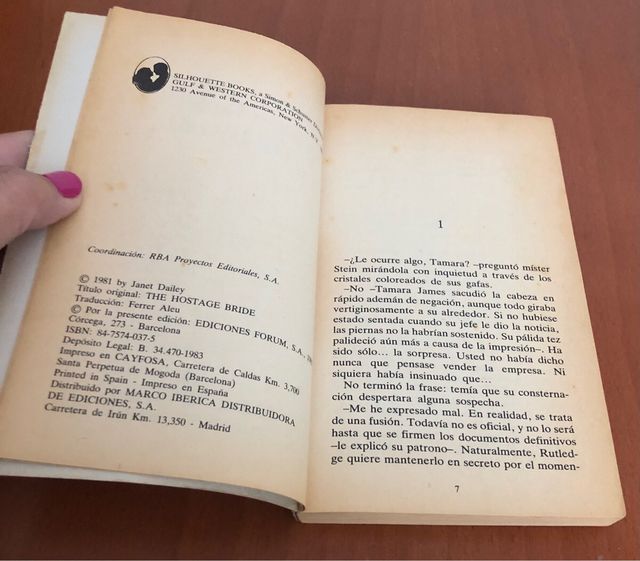 Libro Silhouette Romance Janet Dailey ¡Atrapada!