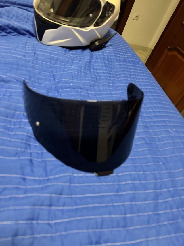 Casco KYT TT-Course Blanco Nuevo Dos visores