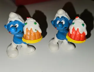 Coppia Puffi Pejo/Schleich anni '80