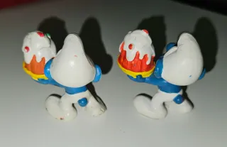 Coppia Puffi Pejo/Schleich anni '80