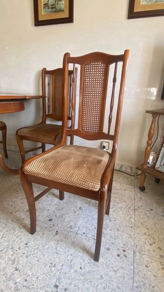 Mesa comedor madera con 6 sillas