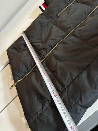 Abrigo Largo Tommy Hilfiger Negro plumas