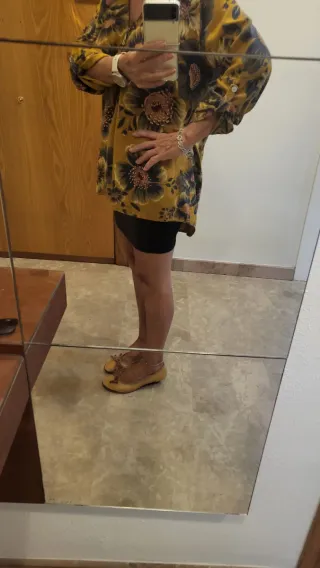 Manoletinas amarillas con lazo