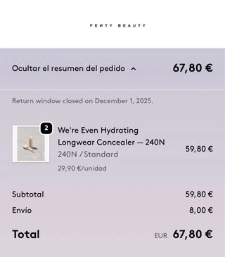 Corrector Fenty Beauty