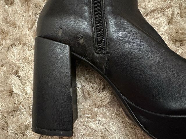 Botas tacón plataforma negras