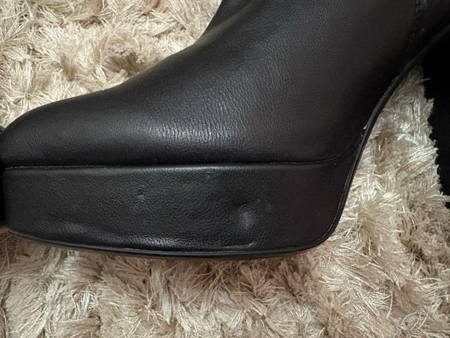 Botas tacón plataforma negras