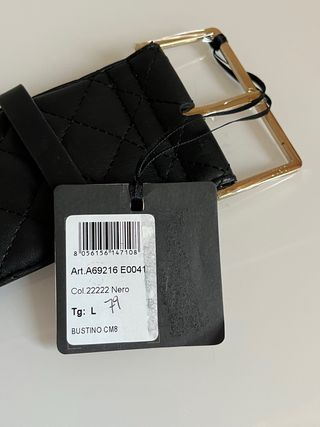 Cintura Liu Jo nera con borchie dorate