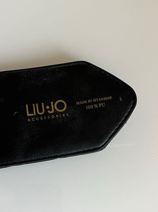 Cintura Liu Jo nera con borchie dorate