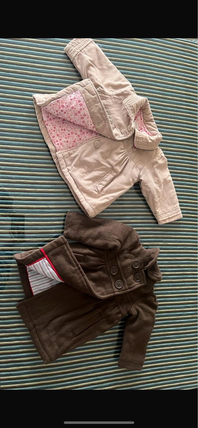 2 Abrigos niña 6 meses
