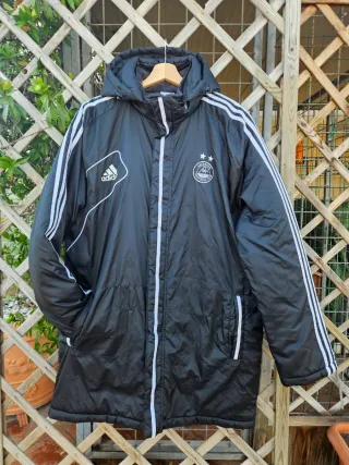 Giaccone sportivo Adidas nero e bianco