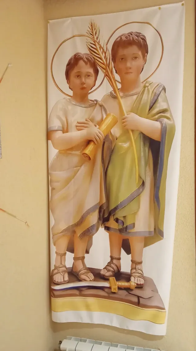 Tapiz Santos Niños Justo y Pastor