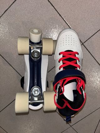 Patines quad (en paralelo) marca Oxelo talla 43