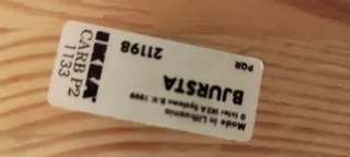 Ikea Mesa extensible blanca de madera BJURSTA