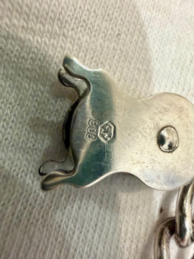 Bracciale Swiss Charms in argento con ciondoli