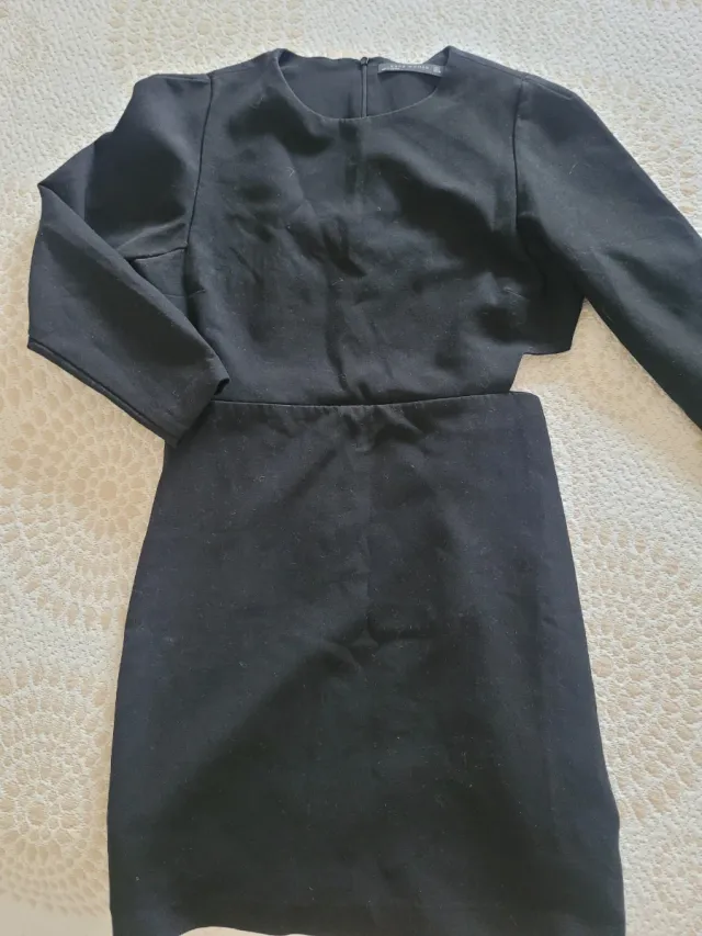Vestido Zara Cut Out Negro