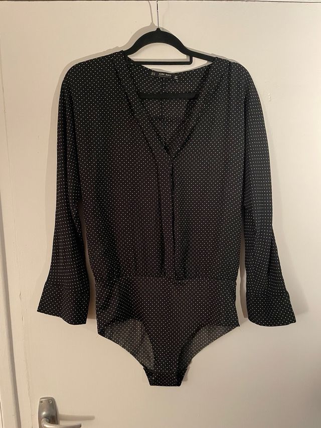 Body Zara lunares manga larga