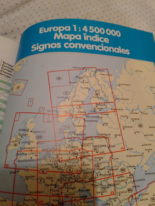 ATLAS DE CARRETERAS EUROPEO.          