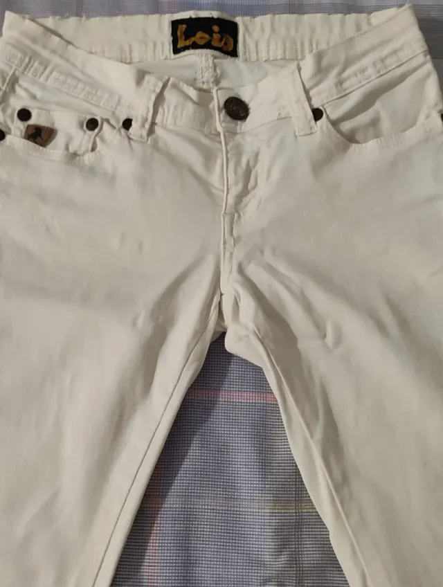 Pantalones Mujer Rojos y Blancos