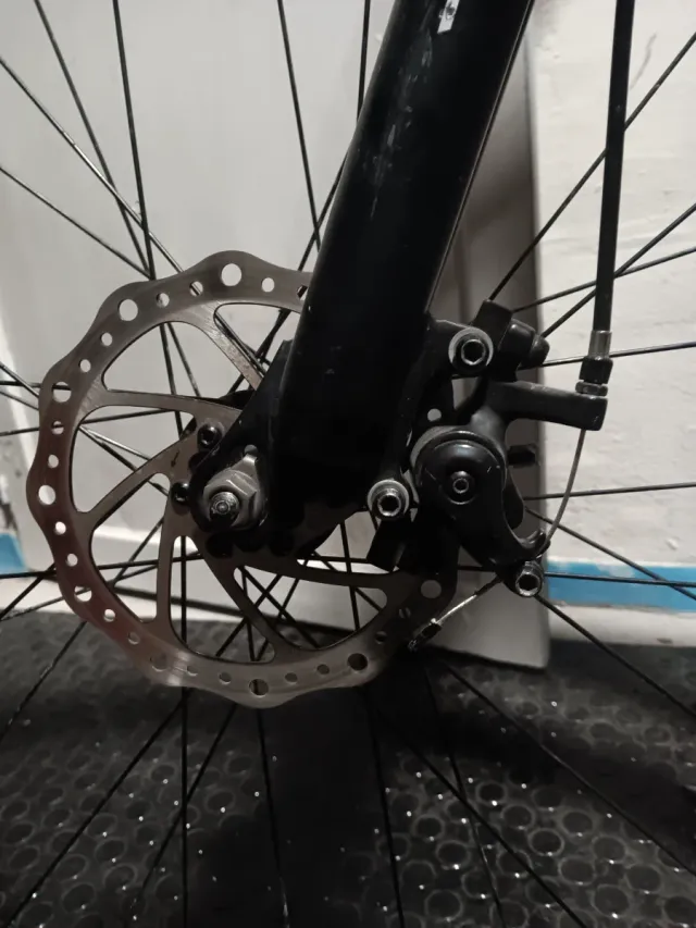 Bici MTB LEROC Blanca y negra Talla L