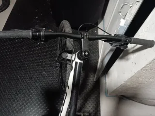 Bici MTB LEROC Blanca y negra Talla L