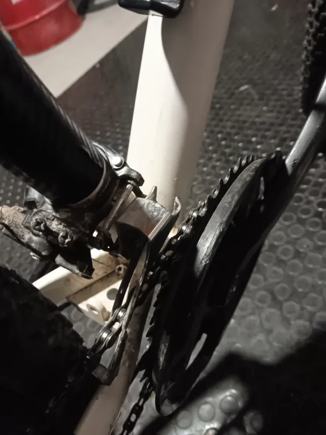 Bici MTB LEROC Blanca y negra Talla L