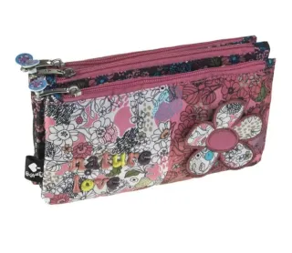 Estuche escolar triple Nature Love by. SIN USAR
