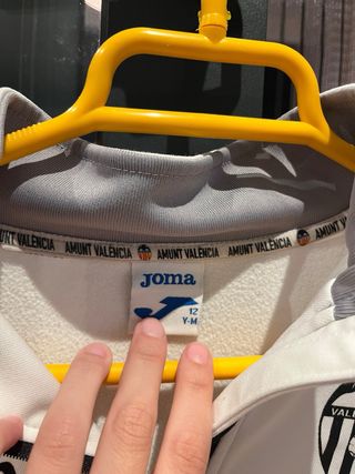 Sudadera entrenamiento Valencia CF Talla 12 años