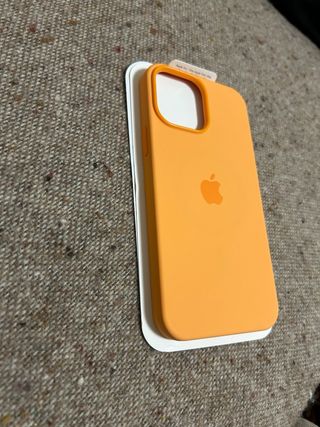 Cover iPhone 13 Pro Max Silicone MagSafe Arancione