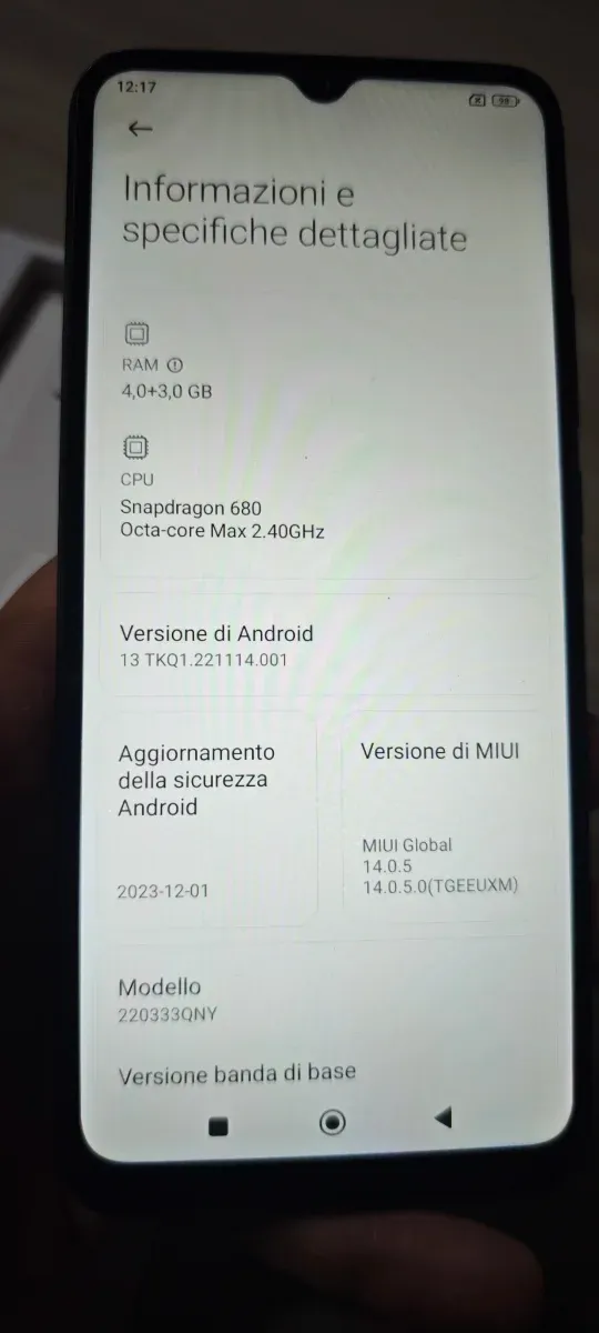 Xiaomi Redmi 10C 4GB 128GB Nero