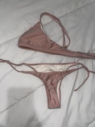Bikini rosa brillo
