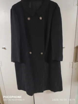 Soprabito donna broccato nero anni '60