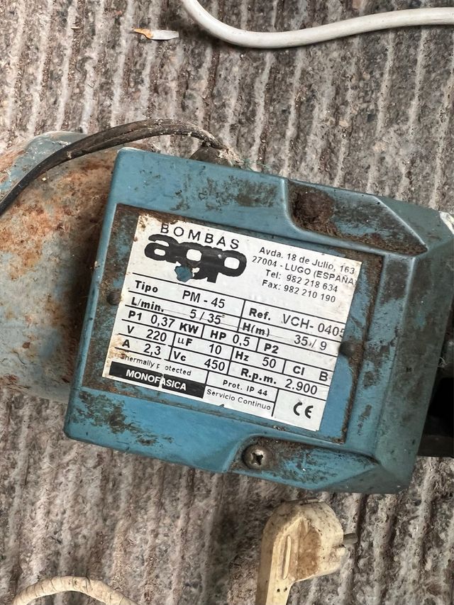 Bomba de agua pozo AGP