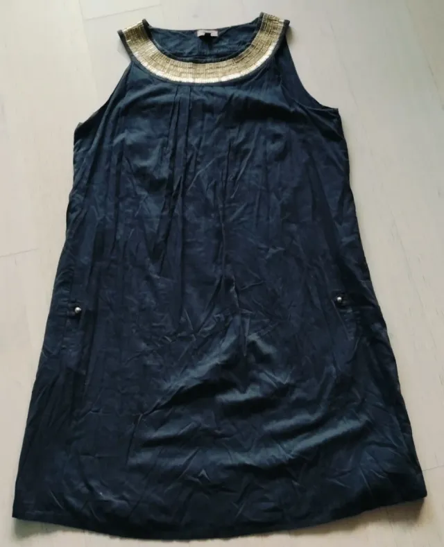 Vestido Cortefiel Verano Talla 42 Negro