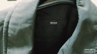 Gabardina BOSS Negra Talla 50