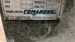 Remolque 750kg con rueda repuesto y papeles