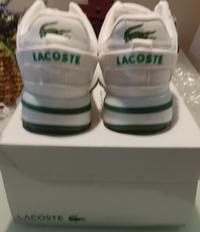 Zapatillas Lacoste Blancas y Verdes